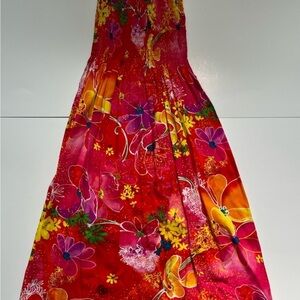 RJC  Guanani Flower Poetry Women's Hawaiian  Dress Muumuu Sz XS